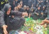عهد وفاداری نسل دهه نودی‌ها پای تابوت شهید بشارتی